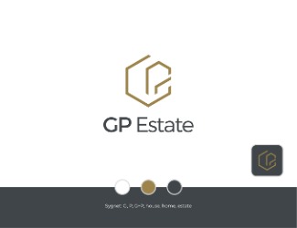 Projekt logo dla firmy GP Estate | Projektowanie logo